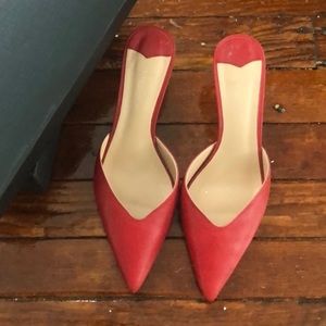 Tony Bianco Red Geva Mule